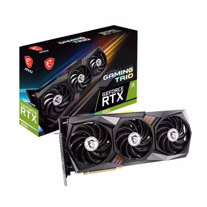 کارت گرافیک ام اس آی GeForce RTX 3060 GAMING TRIO 12G
