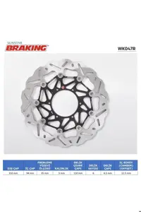 تجهیزات ترمز موتورسیکلت HONDA CBR 600 RR CB 1000 R WAVE PRE CERFORMANCE DISK سمت راست CTX ABS 1300CC Braking