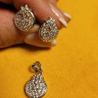 نیم ست جواهر نقره                                        