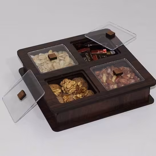 جعبه تی بگ ( باکس پذیرایی)جعبه پذیرایی دمنوش (شکلات خوری)