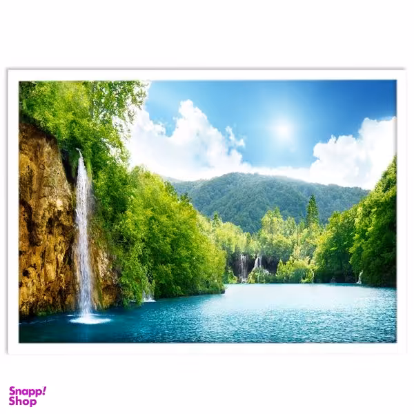 تابلو نوری بکلیت طرح طبیعت آبشار و رودخانه مدل W-S1380