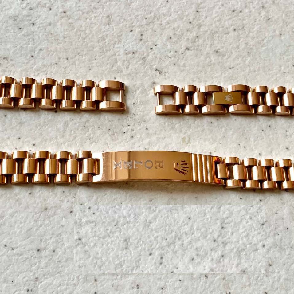 دستبند استیل مدل زنجیر ساعتی رولکس