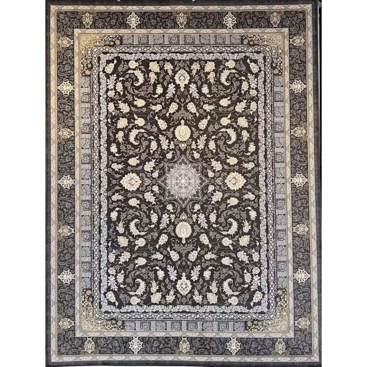 فرش ماشینی دریا ذغالی