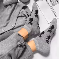 جوراب مچی طرح گربه ای فری سایز نخ پنبه