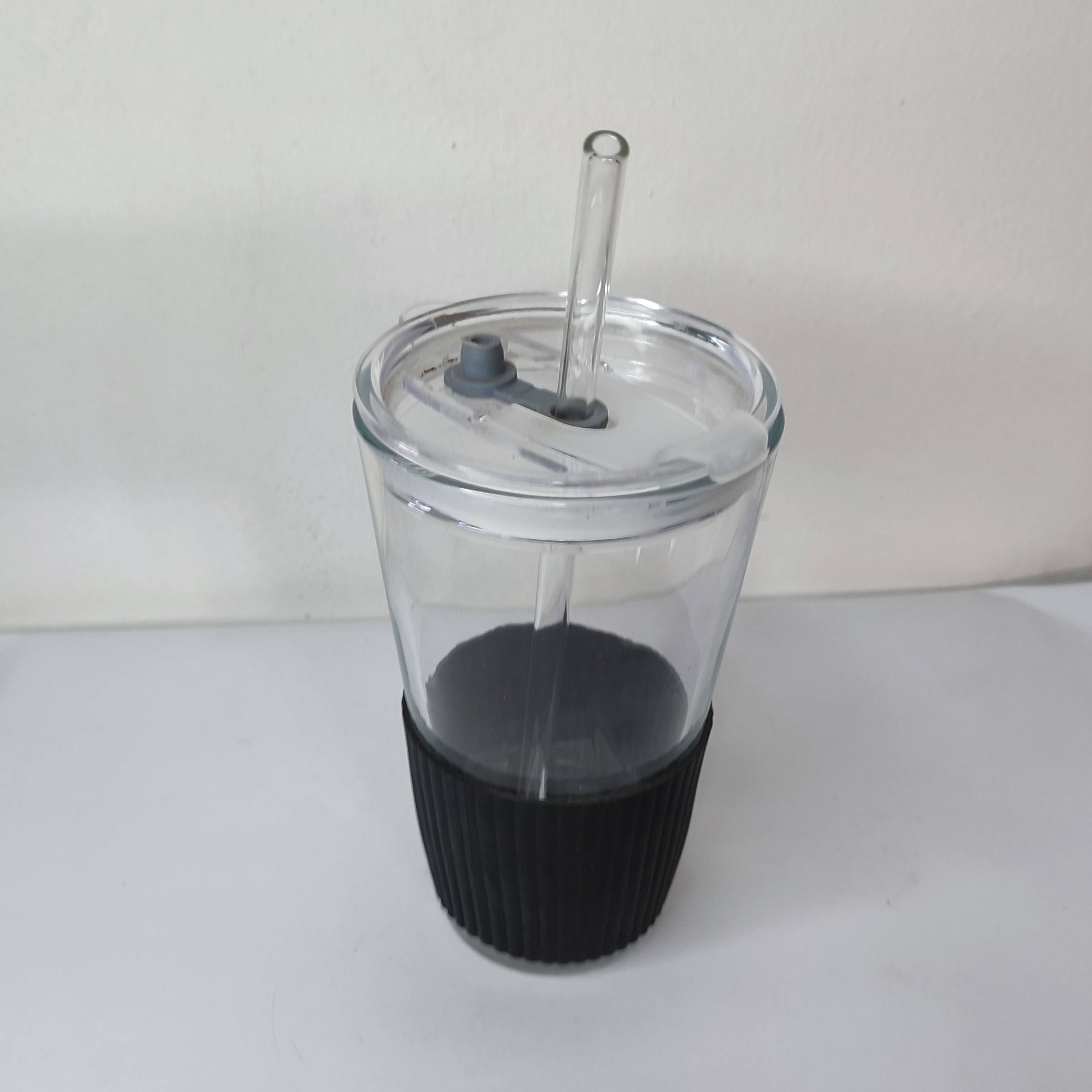 لیوان کافی ، تراول ماگ شیشه ای درب شیشه ای وکیوم ، نی شیشه ای