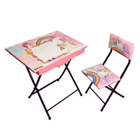 میز تحریر باکسدار با صندلی میزیمو طرح تک شاخ کد 1.1