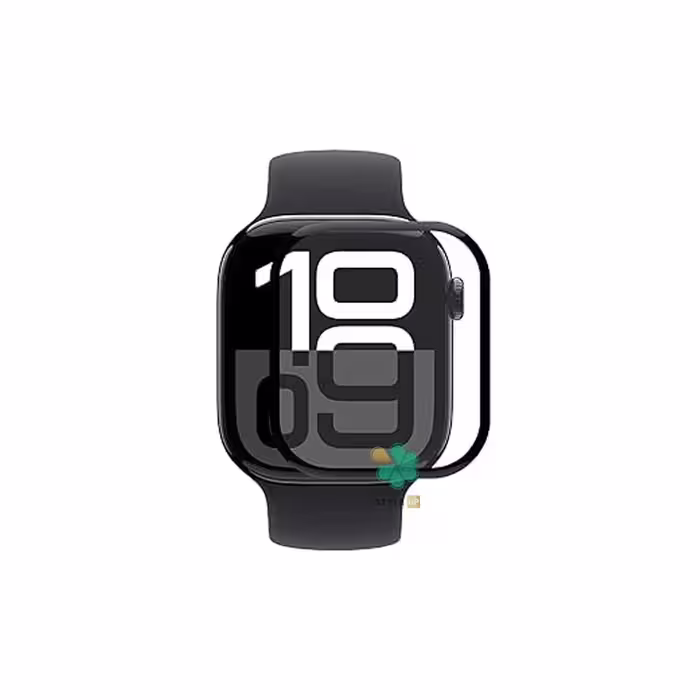 محافظ صفحه ساعت سرامیکی دور مشکی مناسب Apple Watch 10 46mm