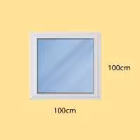 پنجره دوجداره upvc ثابت با پروفیل هافمن (پس کرایه و هزینه ارسال در مقصد)