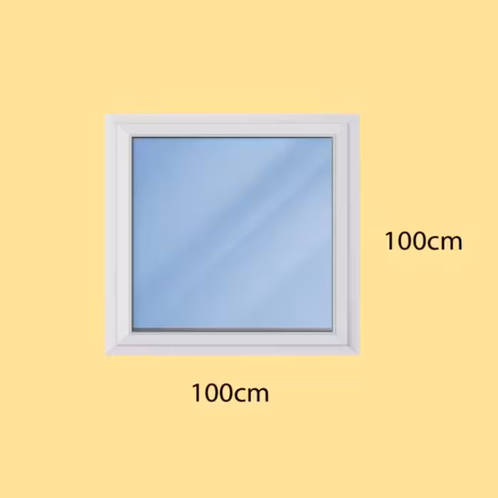 پنجره دوجداره upvc ثابت با پروفیل هافمن (پس کرایه و هزینه ارسال در مقصد)