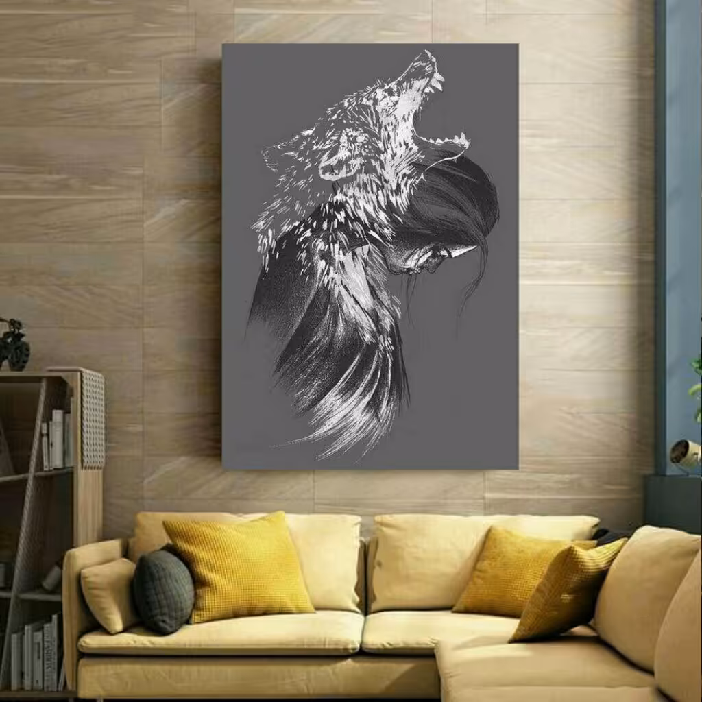 تابلو با مفهوم ذهن نگران