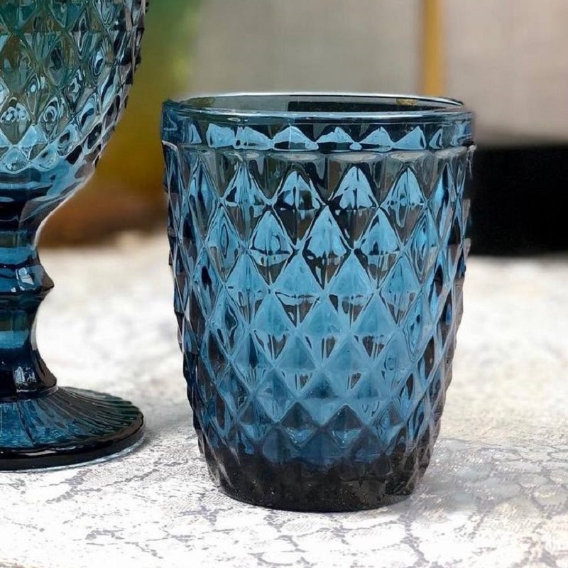 لیوان ابی طرح الماسی بسته 6 عددی