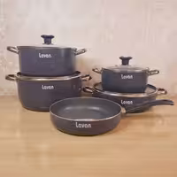 سرویس قابلمه 9 پارچه (لاوان) - گرانیتی مدل تیتان