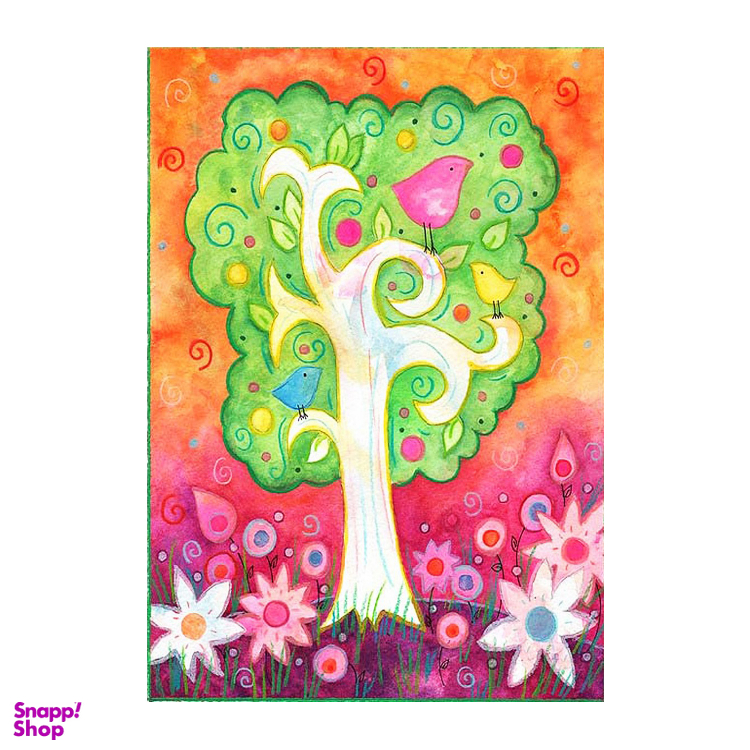 مگنت طرح پرندگان درخت معجزه سایز 10×7 سانتی متر