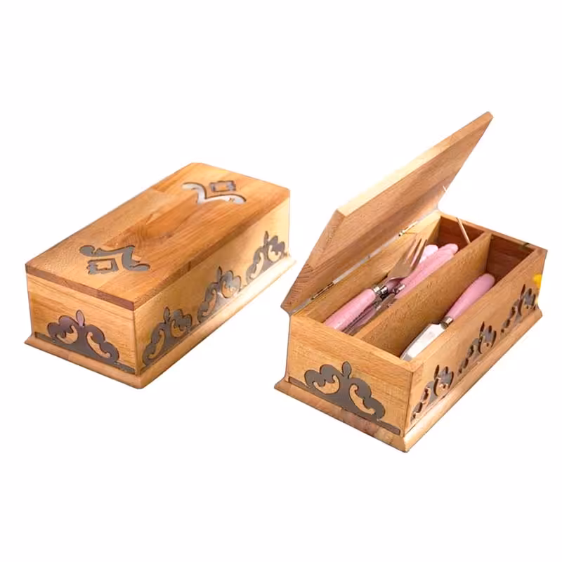 جای کارد و چنگال چوبی ریور کد 5911