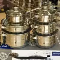 سرویس قابلمه 12 پارچه مدل کرکماز استیل