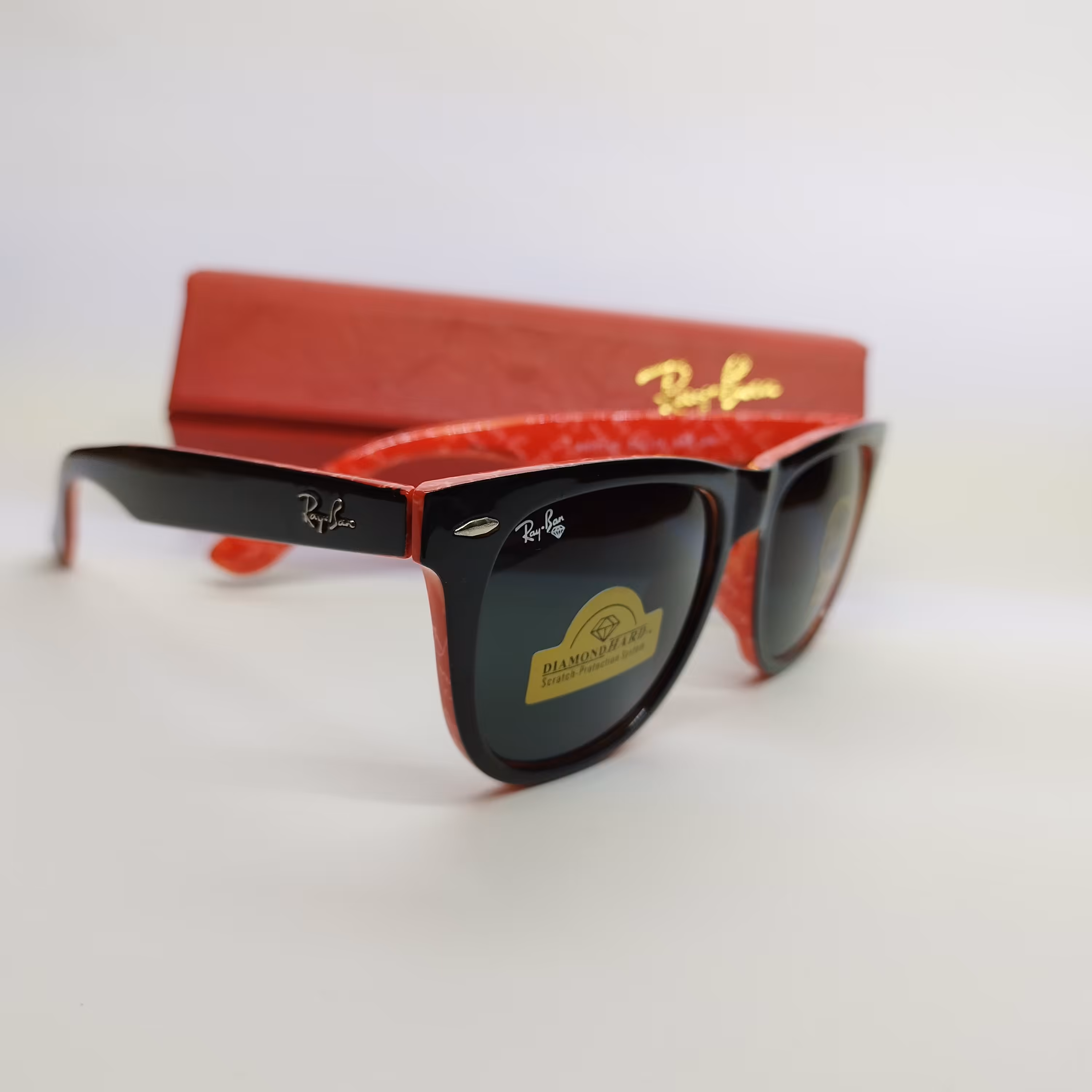 عینک ریبن ویفر قرمز و مشکی