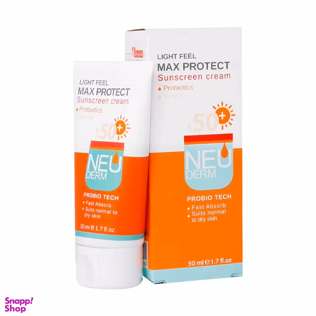 کرم ضد آفتاب نئودرم مدل Max Protect مناسب پوست معمولی تا خشک حجم 50 میلی لیتر