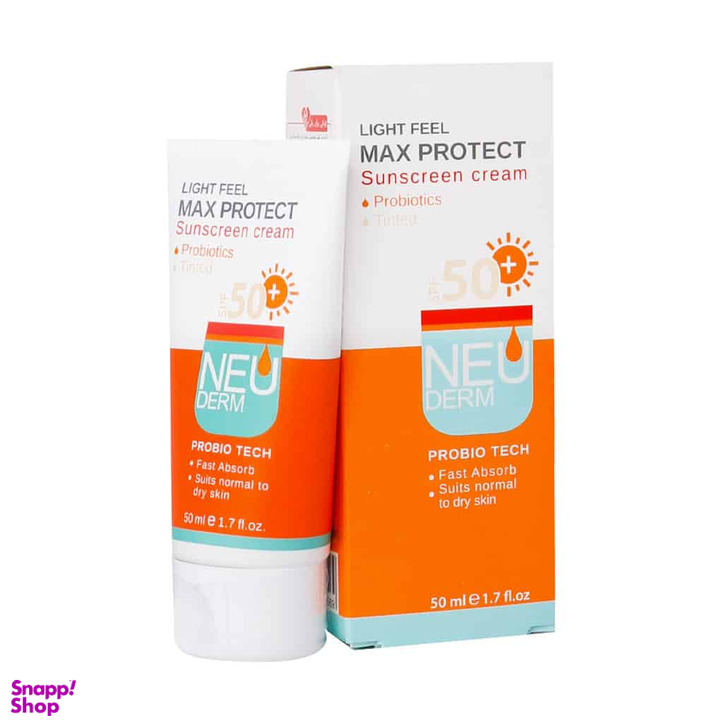 کرم ضد آفتاب نئودرم مدل Max Protect مناسب پوست معمولی تا خشک حجم 50 میلی لیتر