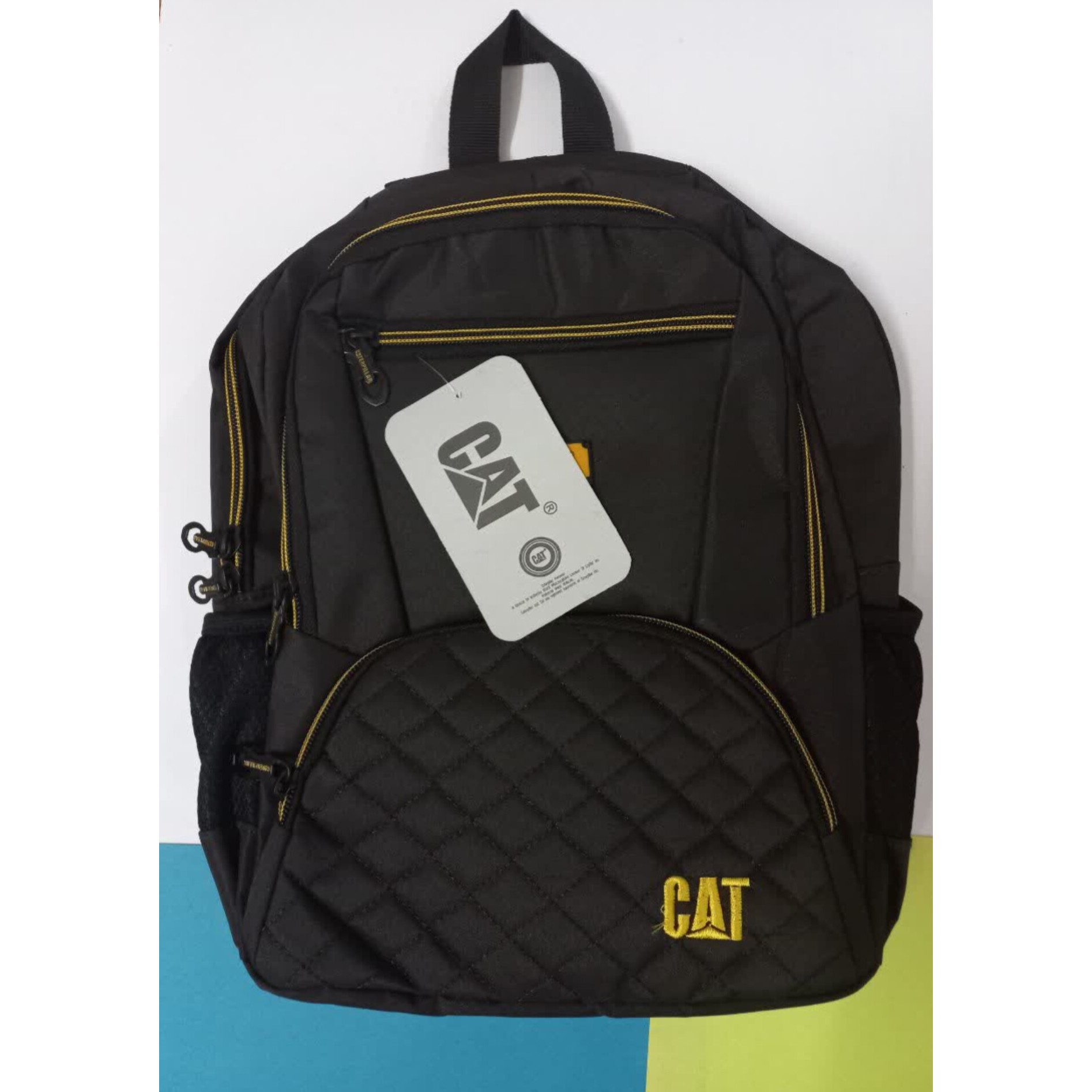 کوله پشتی 4 زیپ قهوه ای CAT