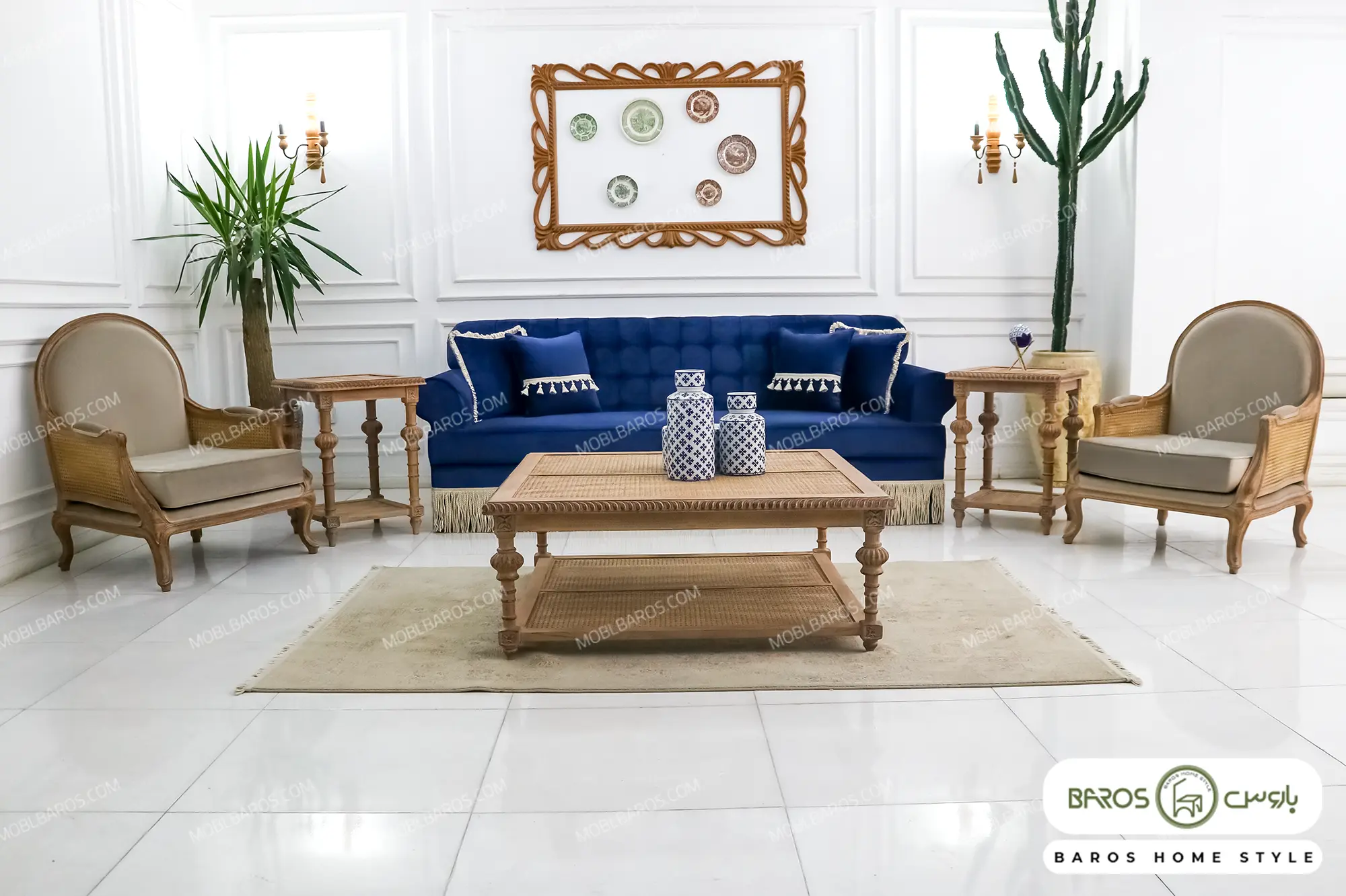 مبل 8 نفره مدل سمیرا و کاجی کد 3