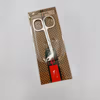 قیچی ابرو سر تیز مارک دار ( نقره ای )