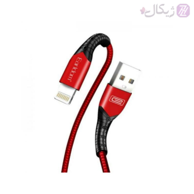 کابل تبدیل USB به لایتنینگ آیفون ارلدام مدل EC-076i طول 1 متر