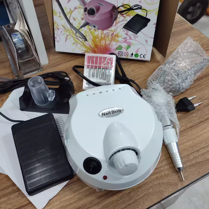 سوهان برقی ناخن مدل NAIL DM-202 رنگ  سفید 
