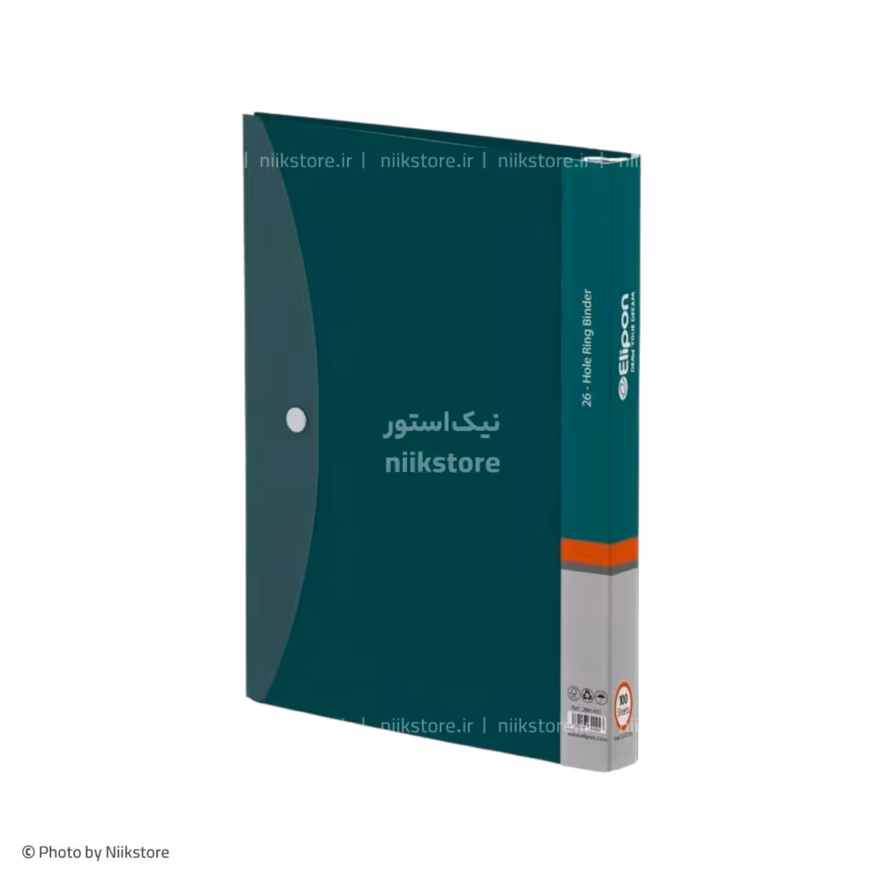 دفتر کلاسوری 100 برگ P.P سوزنی الیپون کد 286