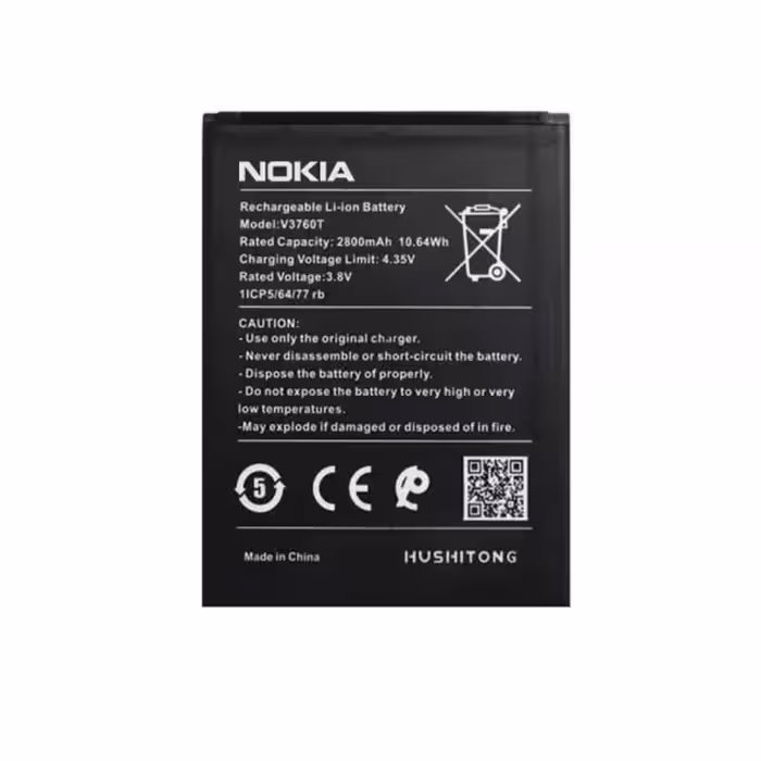 باتری موبایل مدل V3760T ظرفیت 2800 میلی آمپر ساعت مناسب برای گوشی موبایل نوکیا C2