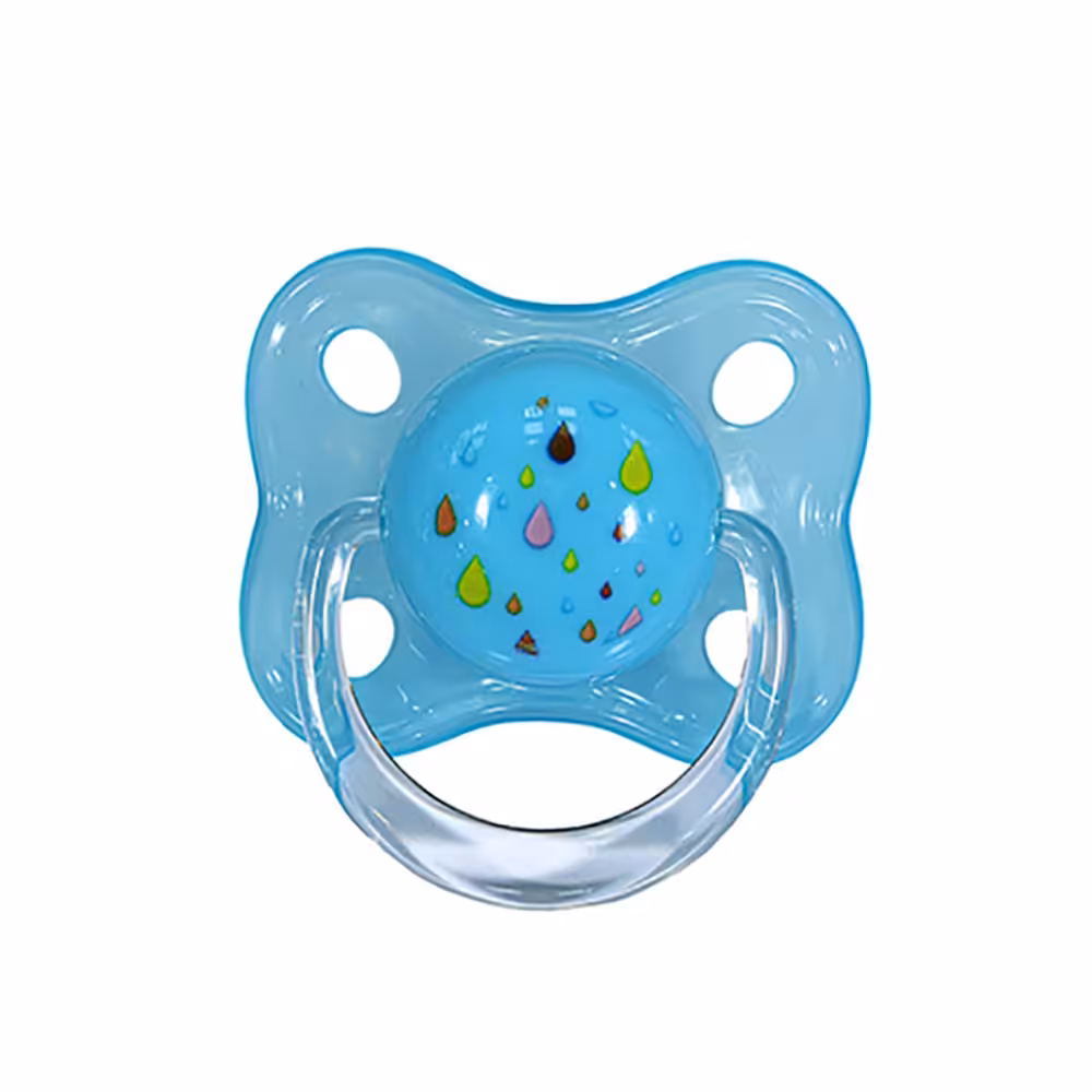 پستانک تکی ارتودنسی به همراه محفظه استریل مایکروفری رووکو rovco سایز M آبی