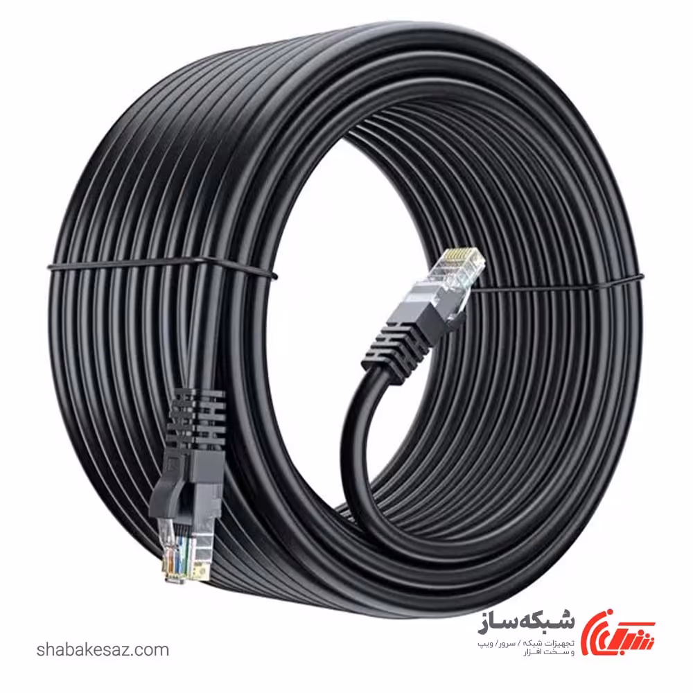 قیمت و خرید پچ کورد شیلد دار گیگافلکس Gigaflex Patch cord CAT6 SFTP طول 25 متر - شبکه ساز