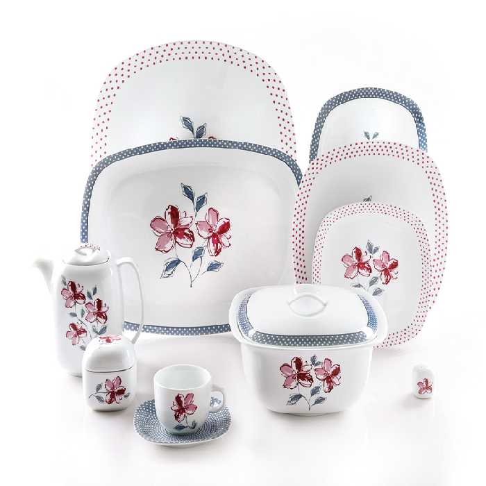 سرویس چینی 12 نفره والنسیا ارغوانی