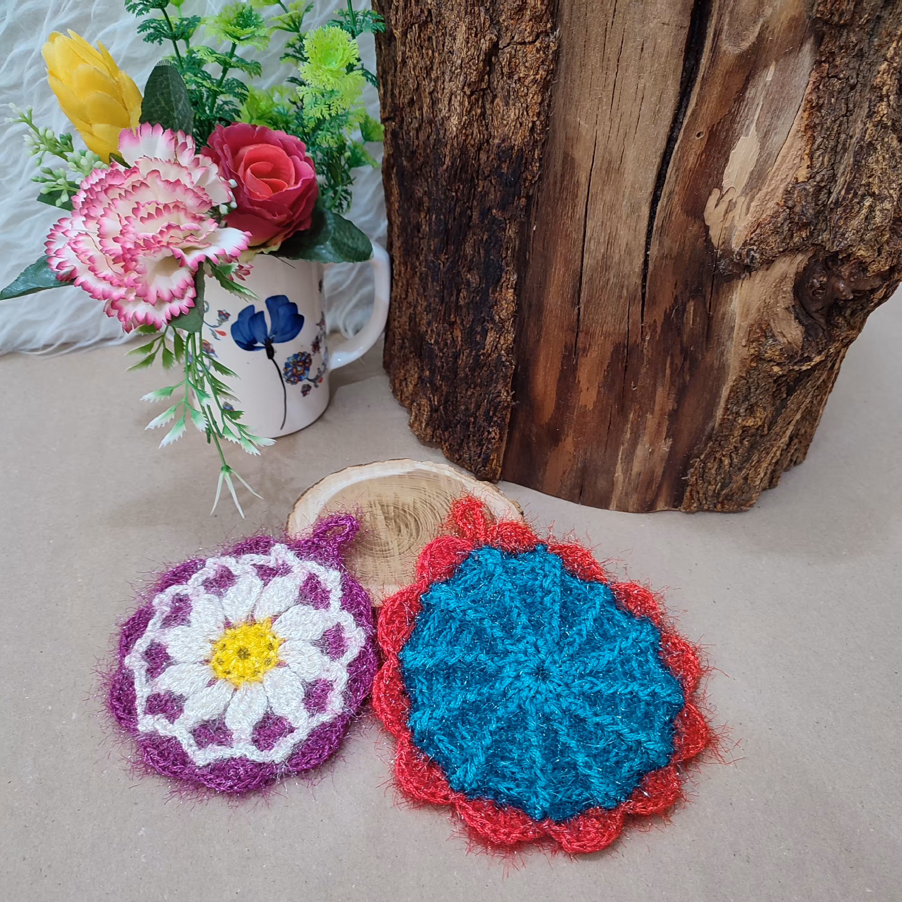 اسکاج بافتنی دو تایی 