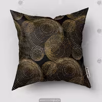 کوسن فانتزی مشکی طلایی مدرن SM-14802