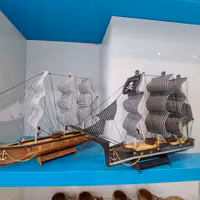 کشتی چوبی نیم متری 55سانتی متر صادراتی