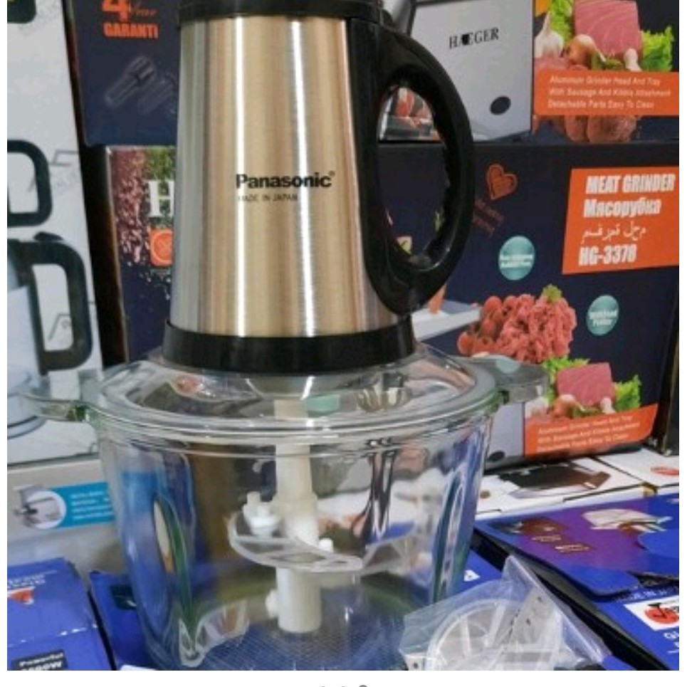 خردکن 3.5 لیتر پاناسونیک 6 تیغه سیلور با 4 تیغه سیلور اضافه