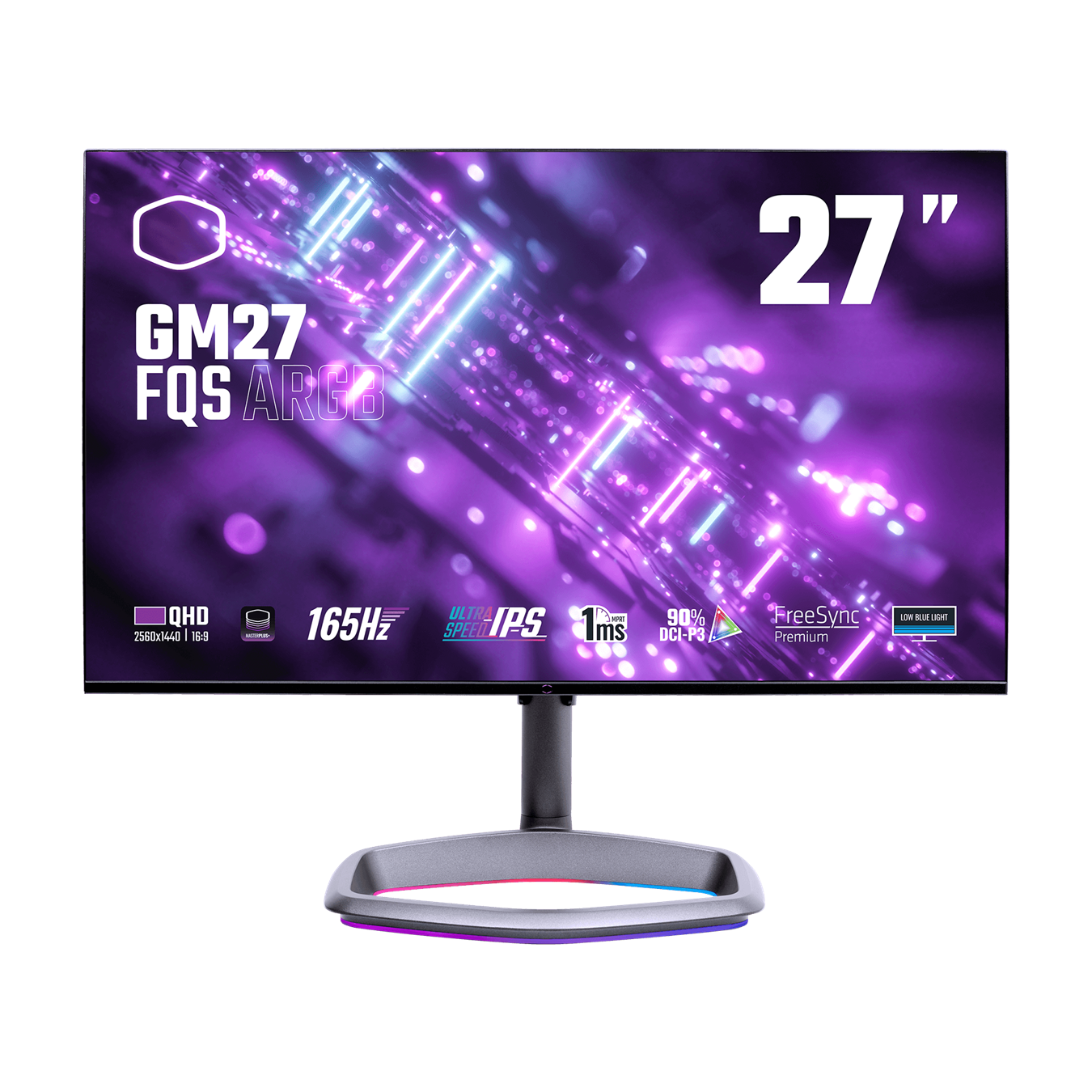 مانیتور کولر مستر مدل GM27-FQS ARGB سایز 27 اینچ