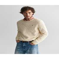 پلیور نود مردانه ژاکت یقه دوچرخه مناسب کرم Gant