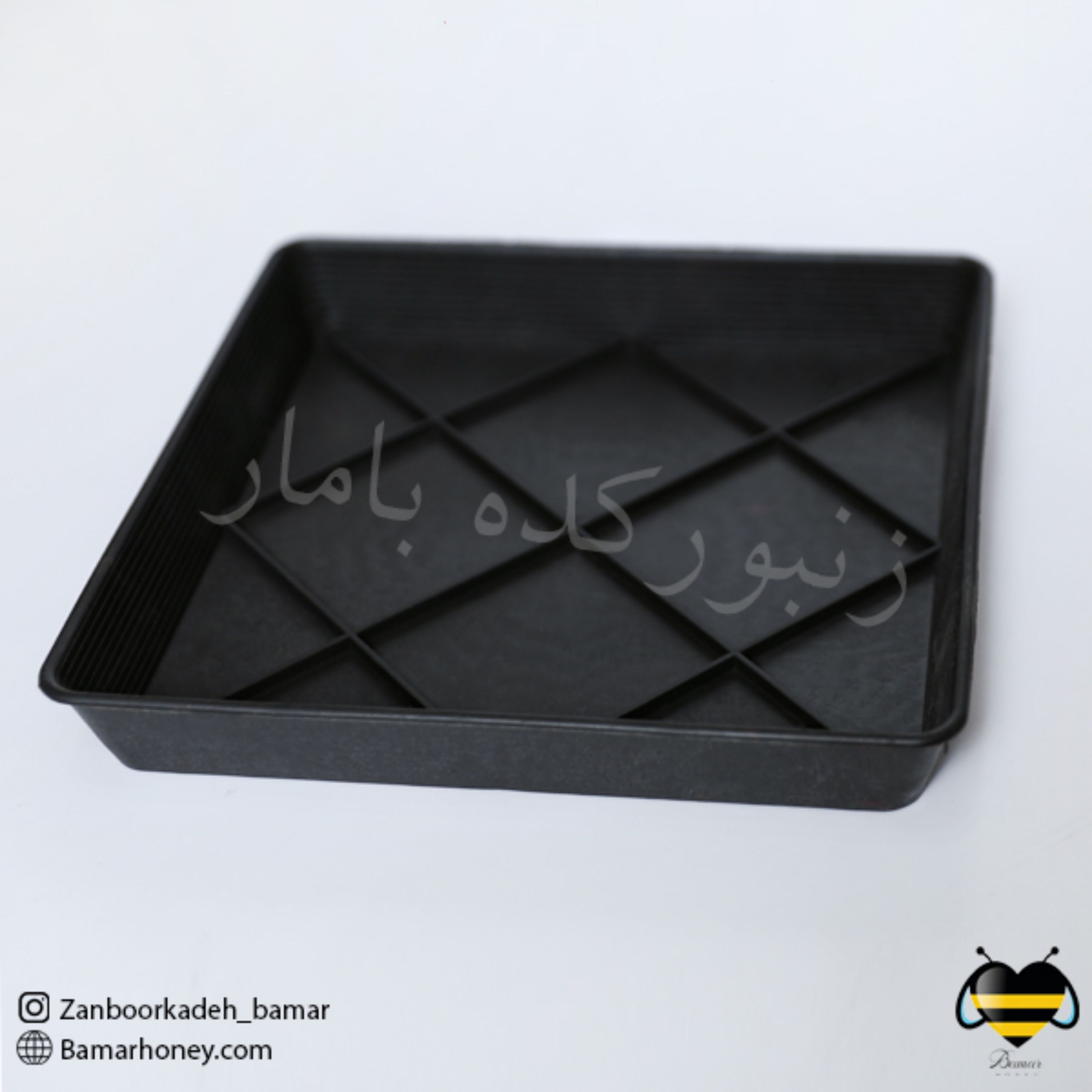 شربت خوری بشقابی مشکی مربع