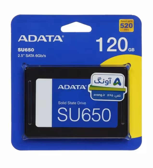هارد SSD اینترنال ای دیتا مدل SU650 ظرفیت 120 گیگابایت