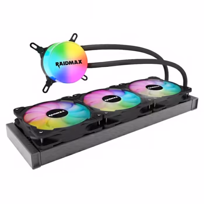خنک کننده مایع پردازنده ریدمکس مدل RAIDMAX 360MM LIQUID COOLER TORNADO LC360 ARGB