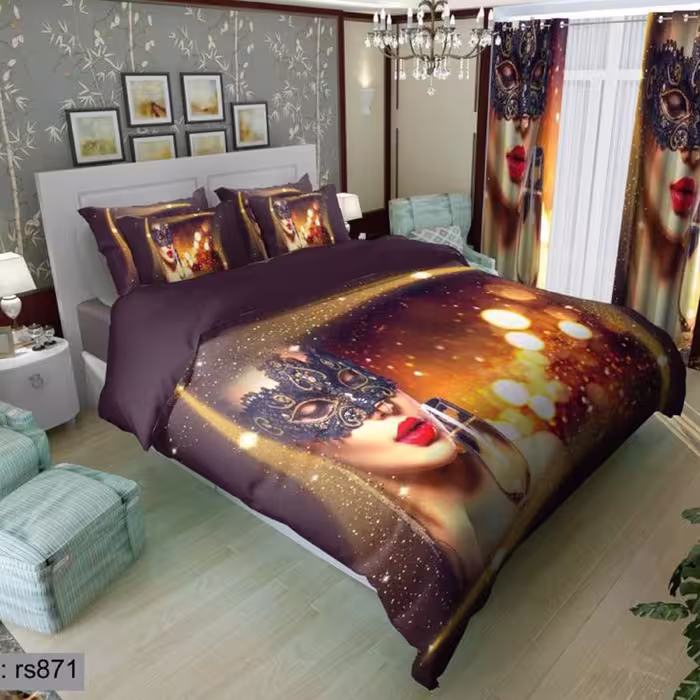 سرویس روتختی 2 نفره تنسل چاپی برندترک لند(Turk Land) rs 871
