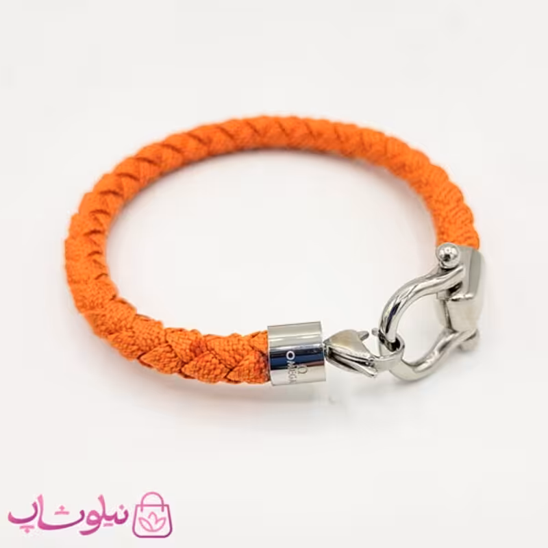 دستبند امگا برزنتی نارنجی