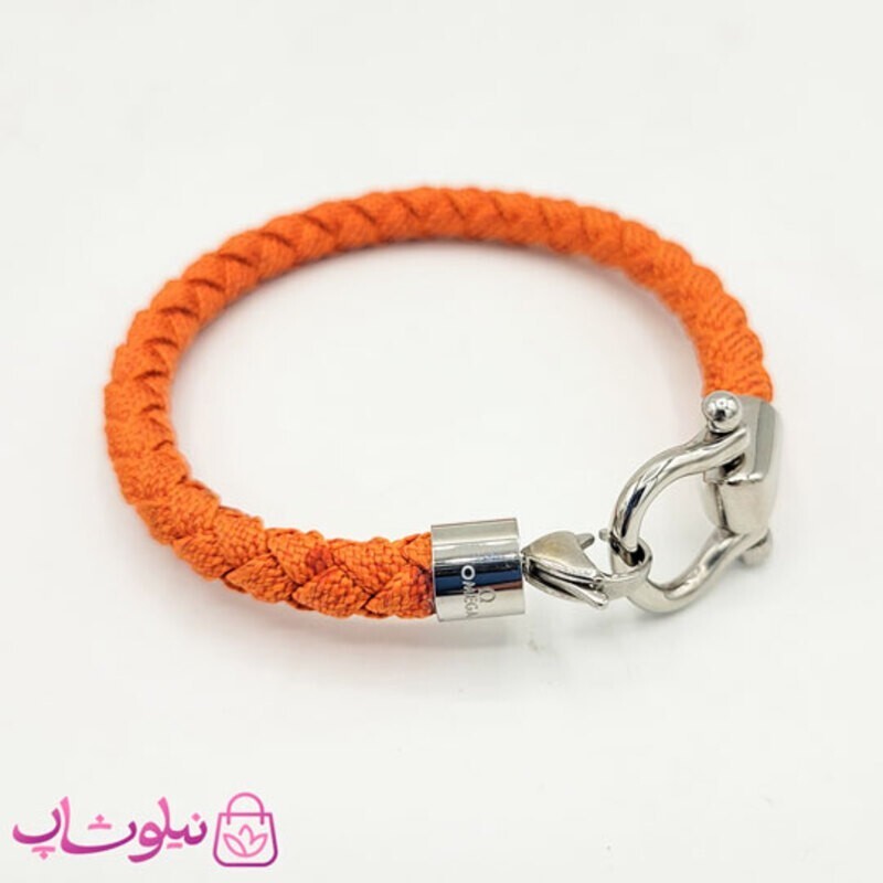 دستبند امگا برزنتی نارنجی