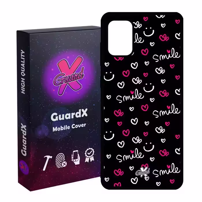 کاور گارد ایکس طرح Smile مدل Glass10136 مناسب برای گوشی موبایل سامسونگ Galaxy A51