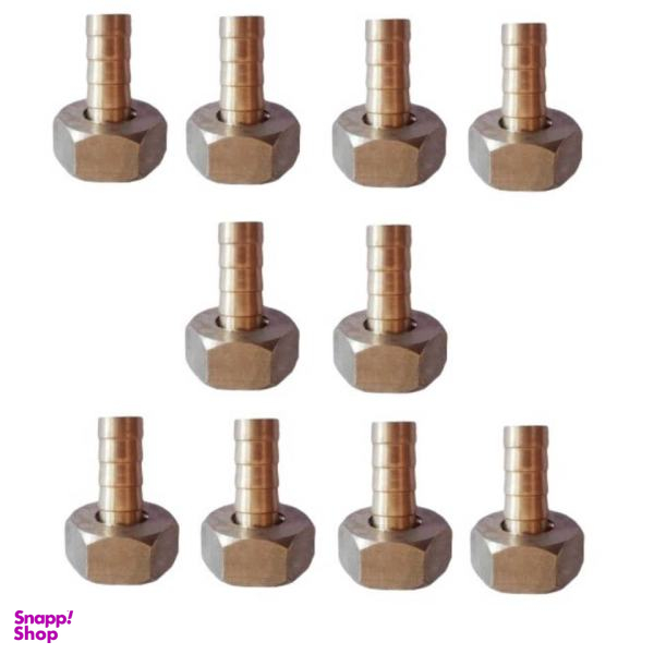 مهره و مغزی مدل برنجی پیک نیکی مجموعه 10 عددی