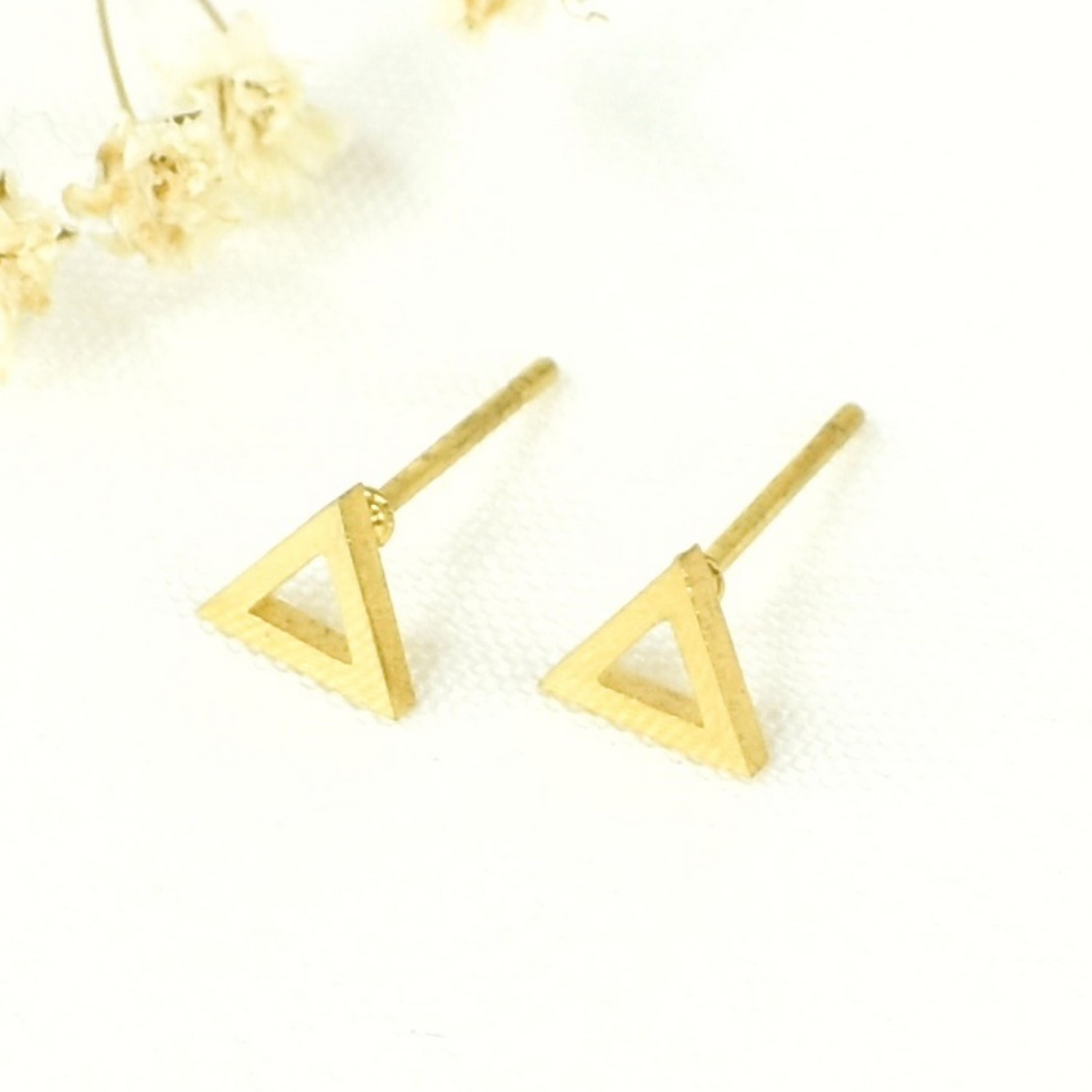 گوشواره استیل طرح مثلث کد 7607