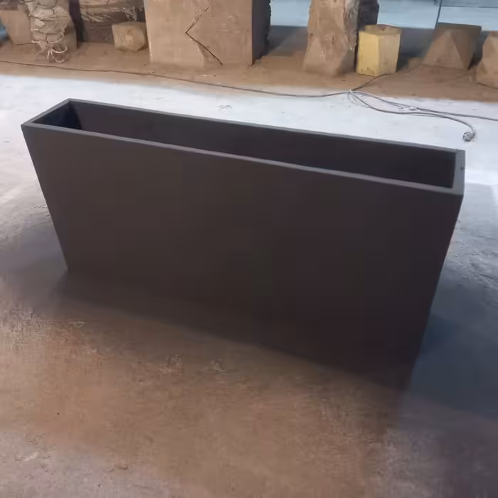 گلدان بتنی فوق سبک کد تولید 59 طول 90 سانت عرض 20 و ارتفاع 40 سانت در چهار رنگ 