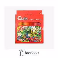 Quilo / کوییلو / مداد رنگی / 72 رنگ / جعبه مقوایی / همراه تراش / 634161