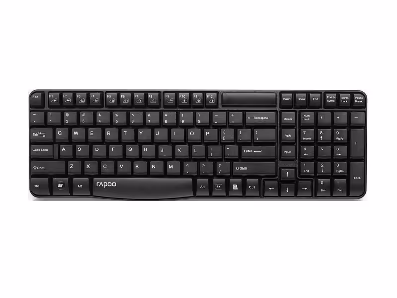 کیبورد بدون سیم رپو Rapoo Keyboard Model E1050